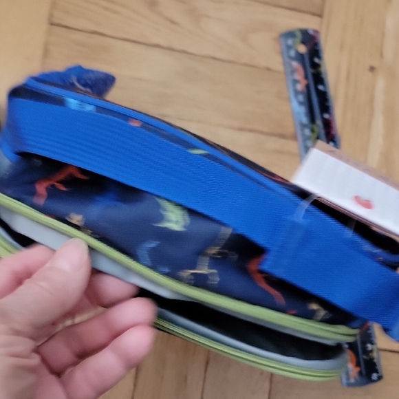 BUNDLE/3-ITEMS/Kids Dinosaur Lunch Bag and Water Bottle & Rule - Navy Multicolor - Picture 8 of 11